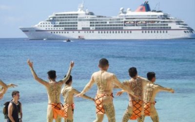 Cruise ship brings 300 tourists to Leyte island